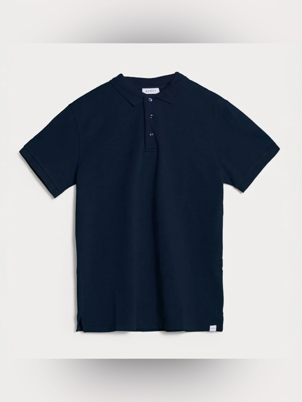 NWT SAVNT The perfect Polo Navy Large Tall Organic Cotton $100